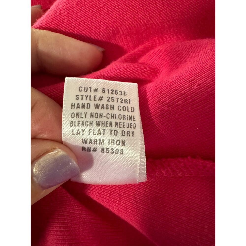 Barbara Lesser | Crochet Top Pink Cotton Sundress | Size Medium - Picture 10 of 12